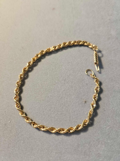 14k yellow gold bracelet