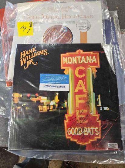 Record albums, some signed