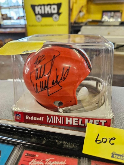 Paul Warfield signed mini helmet