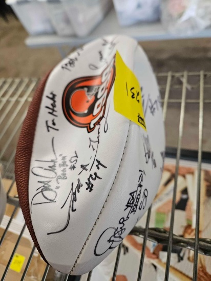 1999 Browns signed football