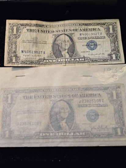 $1 silver certificates, bid x 7