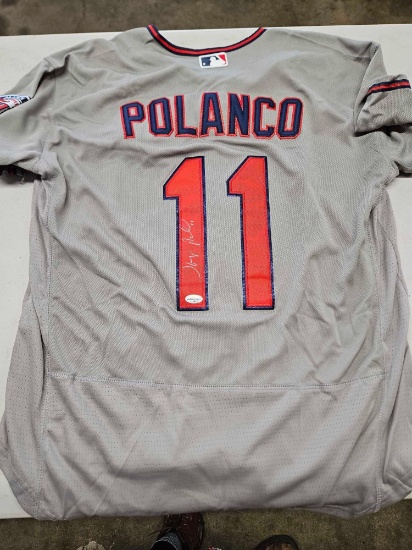 Polanco signed jersey, cert