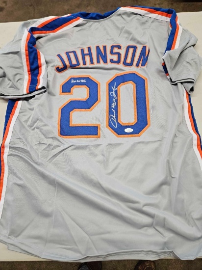 Johnson signed jersey, cert