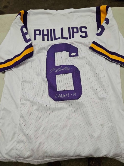 Phillips signed jersey, cert