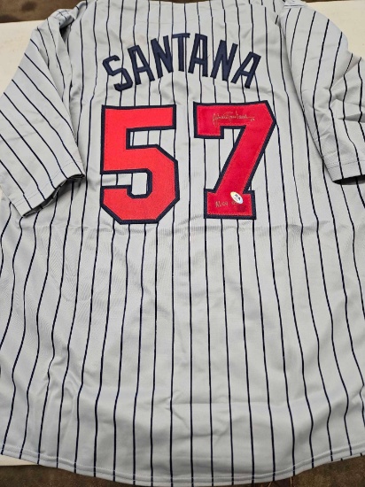 Santana signed jersey, cert