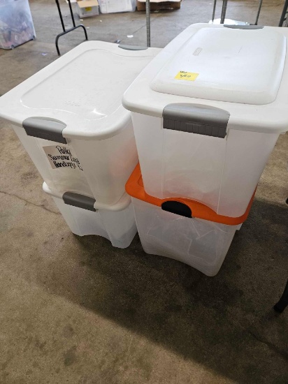 Empty totes, bid x 4