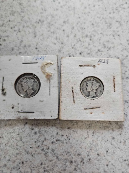 Mercury dimes, bid x 2