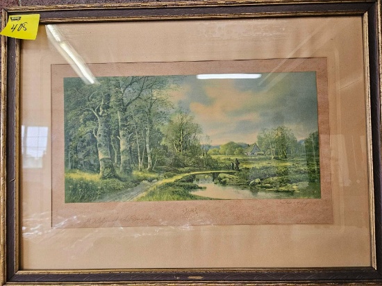 Hartley signed print