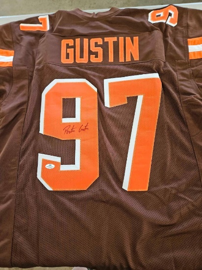 Gustin signed jersey, cert