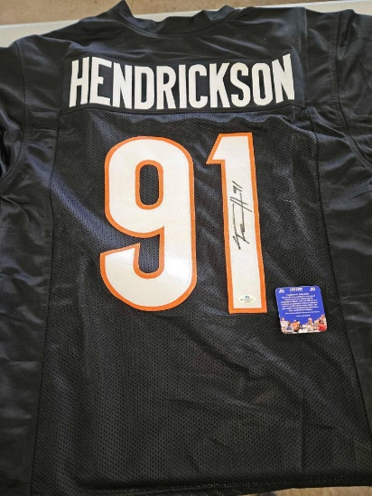 Hendrickson signed jersey, cert