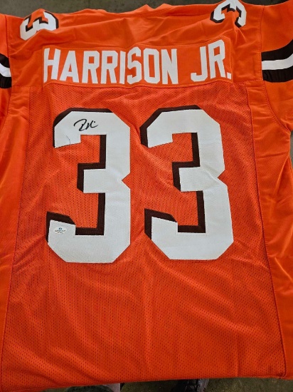 Harrison signed jersey, cert