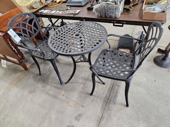 Metal outdoor parlor set