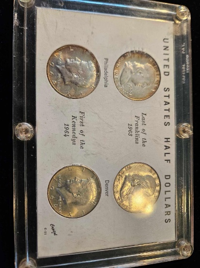 Set of 4 half dollars