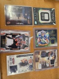 6 assorted sports cards