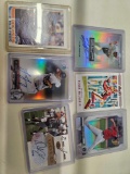 6 assorted sports cards