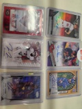 6 assorted sports cards