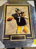 Ben Roethlisberger signed and framed photo, cert