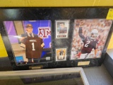 Manziel framed photos and cards