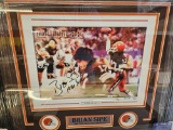 Brian Sipe signed print, framed, cert