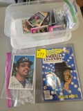 Comic book, assorted sports cards