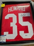 Howard signed and framed jersey
