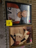 2 signed baseball photos