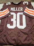Miller signed jersey, cert