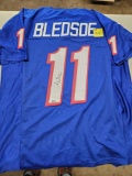 Bledsoe signed jersey, cert
