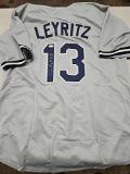 Leyritz signed jersey, cert