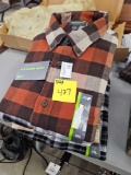 John Bartlett mens 2xl flannel shirts, bid x 4