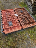 Plastic folding pallet bin