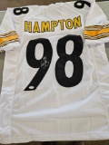 Hampton signed jersey, cert