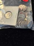 Silver Roosevelt dimes, bid x 54