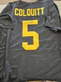 Colquitt signed jersey, cert