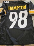 Hampton signed jersey, cert