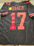 Baker signed jersey, cert