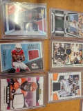 6 assorted sports cards