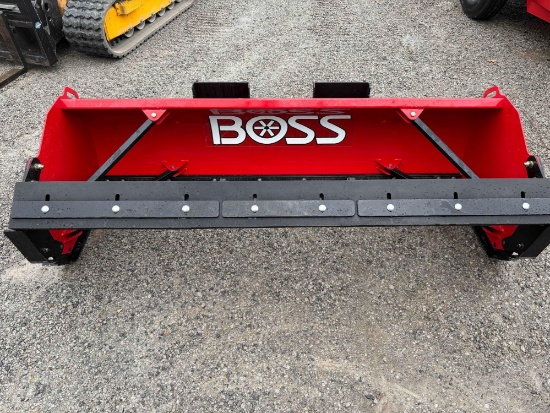 Boss Smart Shield 8ft Skid Steer QT Triple Edge Box Snowplow