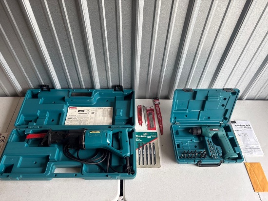 Makita Cordless Drill and Corded Saw
