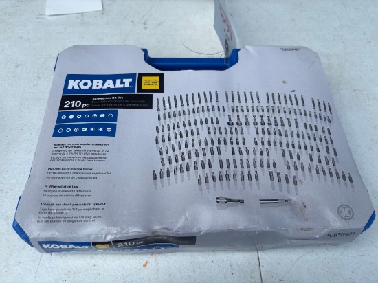 Unopened Kobalt 210pc Screwdriver Bit Set