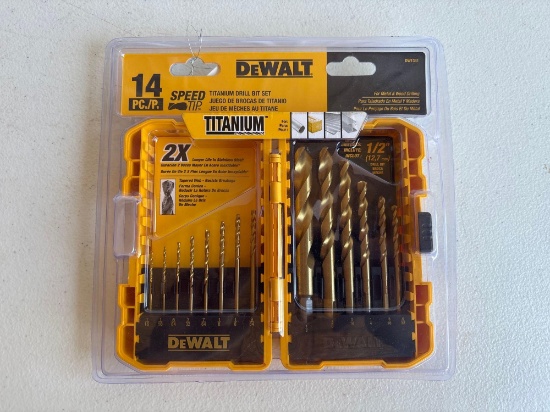 DeWalt 14 Piece Titanium Drill Bit Set