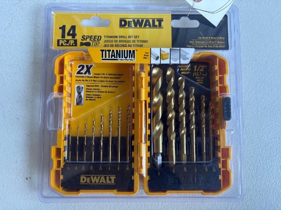 DeWalt 14 Piece Titanium Drill Bit Set