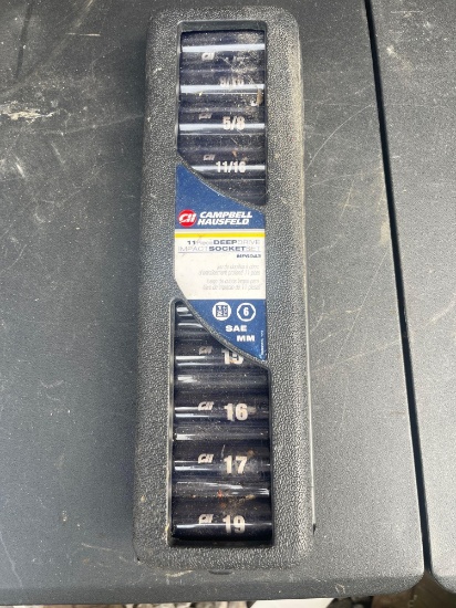 Campbell Hausfeld 11 Piece Deep Drive Impact Socket Set NIB