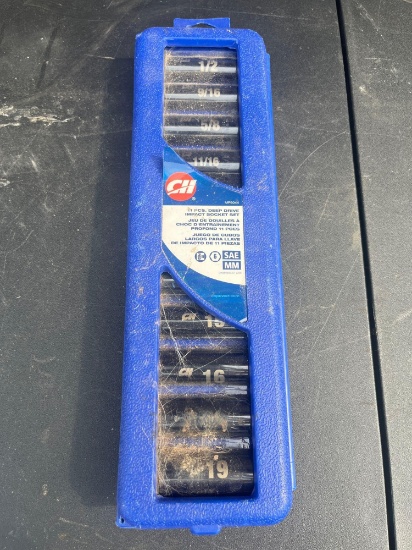 Campbell Hausfeld 11 Piece Deep Drive Impact Socket Set NIB