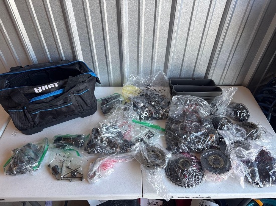 Hart Tool Bag and Large Assorted Hardware