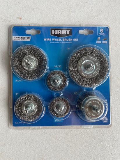 Hart Wire Wheel Brush Set