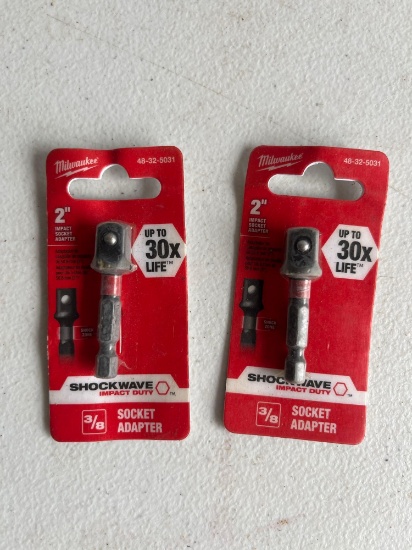 (2) Milwaukee 3/8 Adapters