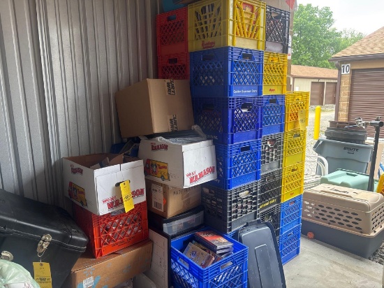 Large Assortment of Books and Crates