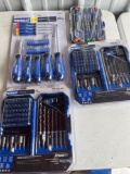 (2) Kobalt Screwdriver Sets / (2) Kobalt Drill Bit Sets