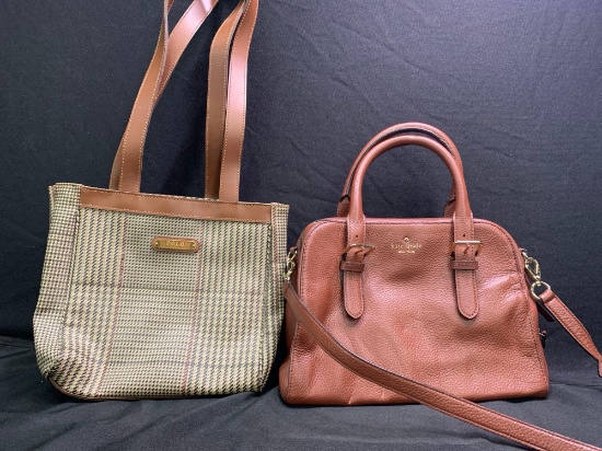 2 Designer Ralph Lauren and Kate Spade bags